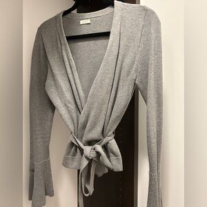 JCrew grey ballet sweater